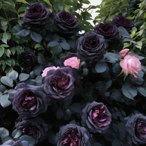 Роза Черная купить по цене от 450р. в интернет-магазине «Посадика» с доставкой почтой в в Мензелинске и по всей России – [изображение №1].